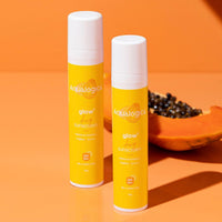 Aqualogica Glow+ Dewy Sunscreen SPF 50 PA++++ with Papaya & Vitamin C | For Oily, Combination & Dry Skin Type | UVA/B & Blue Light Protection | Fragrance-Free | For Men & Women | 50g x 2