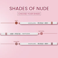 SHOPAAREL BE BOLD Lip & Eye Pencil, 2-in-1 Lip & Eye Liner, Creamy & Blendable, Lip Liner, Built-In Sharpener, Matte Finish, Eye Liner, Intense Pigment, Smudge-Proof, Long Lasting-0.4 Gm, Sunrise