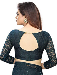 Avantika Fashion Women's  Jacquard Russell Net Saree With blouse piece