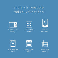 Stasher Reusable Silicone Storage Bag, Food Storage Container, Microwave and Dishwasher Safe, Leak-free, Bundle 2-Pack Bowls, Clear