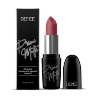 RENEE Prime Matte Lipstick - Vintage Rose, Lightweight & Long-Lasting Formula, Creamy Matte Finish, One Swipe Application, Non-Drying, Vitamin E Infused, 4.5Gm
