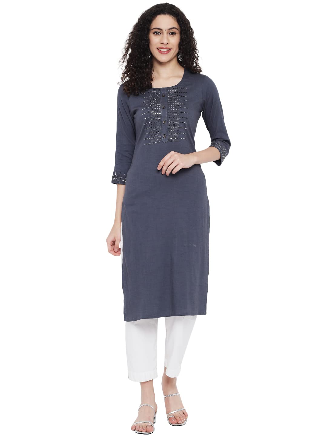 G4Girl Stretchable Cotton Lycra Kurti for Women's