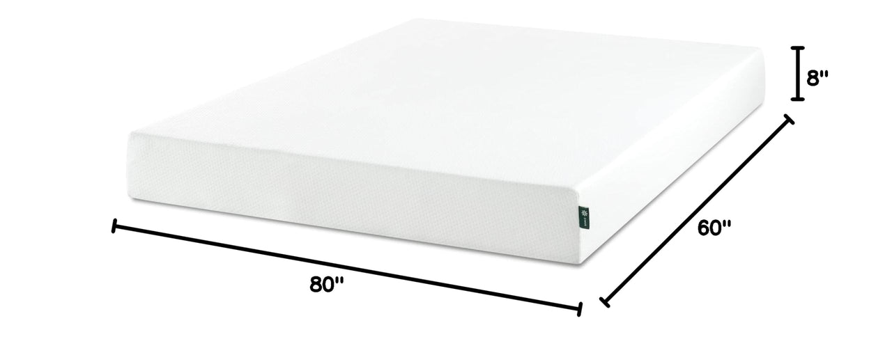 ZINUS 6 Inch Green Tea Memory Foam Mattress [New Version], Queen, Fiberglass free, Medium Firm Feel, Zoned Pressure Relief, Certified Safe Foams & Fabric, Mattress in A Box 6" New Small Box