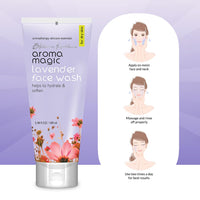 Aroma Magic Lavender Face Wash| Hydrates & Softens Skin| with Orange Extracts & Rose Essential Oil |Dry Skin –100ml Pack of 1