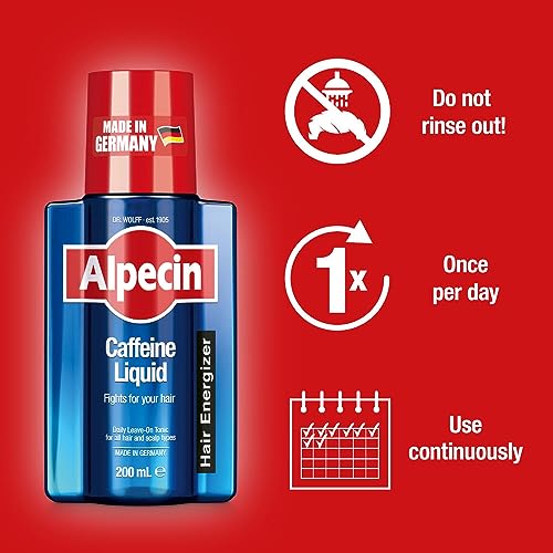Alpecin Caffeine Shampoo C1 and Liquid | Hair Care for Men | Set of 375ml Shampoo and 200ml Liquid