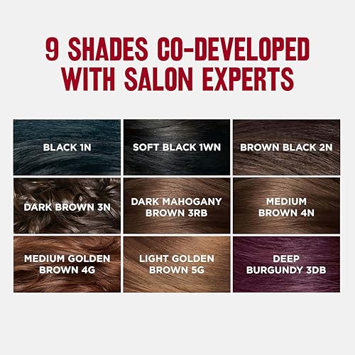 Revlon ColorSilk Permanent Hair Color For Women, Salon Perfect Hair Colour at Home with 100% Grey Coverage | Pro-Keratin & No Ammonia | Up to 8 Weeks of Colour | Shade - Brown Black 2N (Pack of 1)