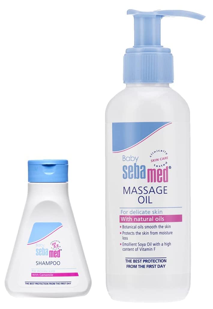 Sebamed Baby (Children) Shampoo 150ml & Baby Massage Oil, 150ml Combo