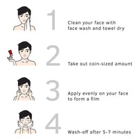 Ustraa De-Tan Face Mask Oily Skin - 125 gm - Wash-off Mask | Effectively Removes Tan & Pollutants | with Highest-grade White Charcoal & French Clay | Cleanses & Balances Oil