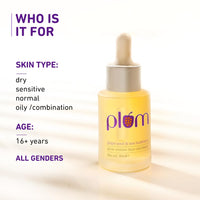 Plum Grape Seed & Sea Buckthorn Glow-Restore Face Oils Blend | Best Face Oil for Glowing Skin | Blend of 10 Natural Oils | 99.8% Natural & 100% Vegan | 30ml