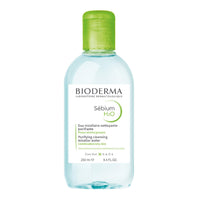 Bioderma Sebium H2O Purifying Micellar Cleansing Water and Makeup Removing Solution with Zinc Gluconate & Copper Sulphate For Combination to Oily Skin 250 ml
