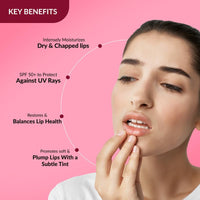 Fixderma Lip Balm With Vitamin C And Vitamin E | Lip Balm For Dark Lips | Lip Balm For Dry Lips & Chapped Lips | Lip Gloss | Lip Balm For Women & Men - 15ml, White (15ml (Pack of 1), Tinted Lip Balm)