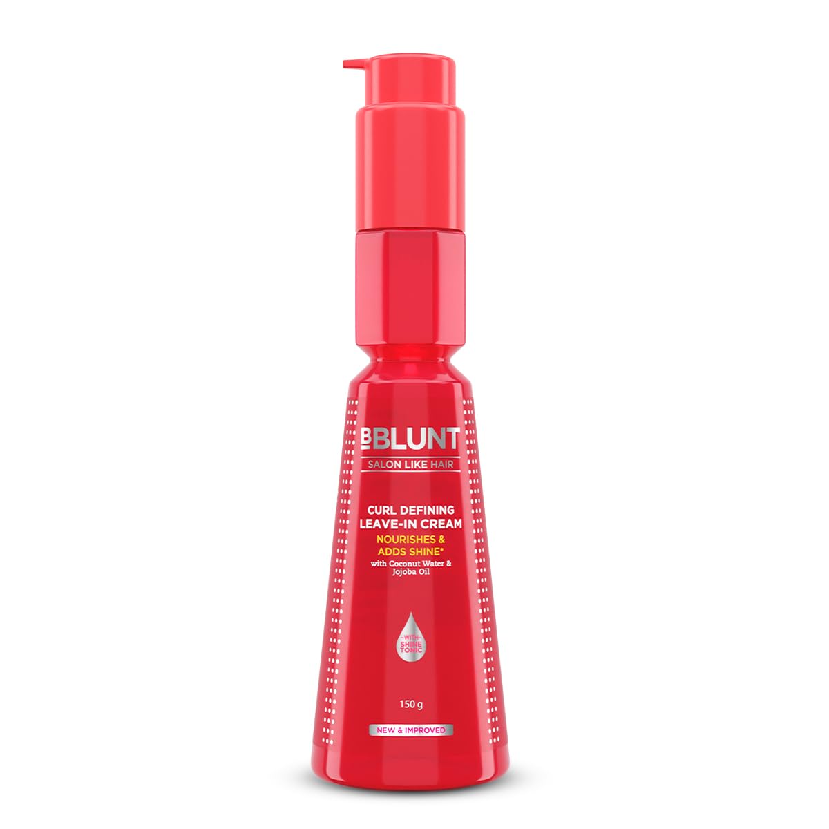 BBLUNT Curl Defining Leave-In Cream For Curly Hair, Leave-In Conditioner For Frizzy, Dry, Wavy Hair, Defines Curls and Gives Nourished Shiny Curly Hair, With Shine Tonic - 150 g