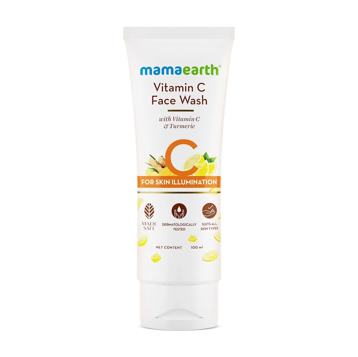 Mamaearth Vitamin C Face Wash with Vitamin C and Turmeric for Skin Illumination - 100ml