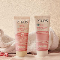 POND'S Bright Beauty Mineral Clay Vitamin B3, 4X Oil Absorbing, Brightening, For Oil Free Instant Glow, Face Wash 90 g