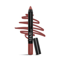 Staze 9to9 Pout On Matte + Smudgeproof Lip Crayon | Non-Drying & Transferproof | Pigmented Matte Finish | 12-Hour Stay | Lightweight | 05 Cocoa Loco | 3.5 g