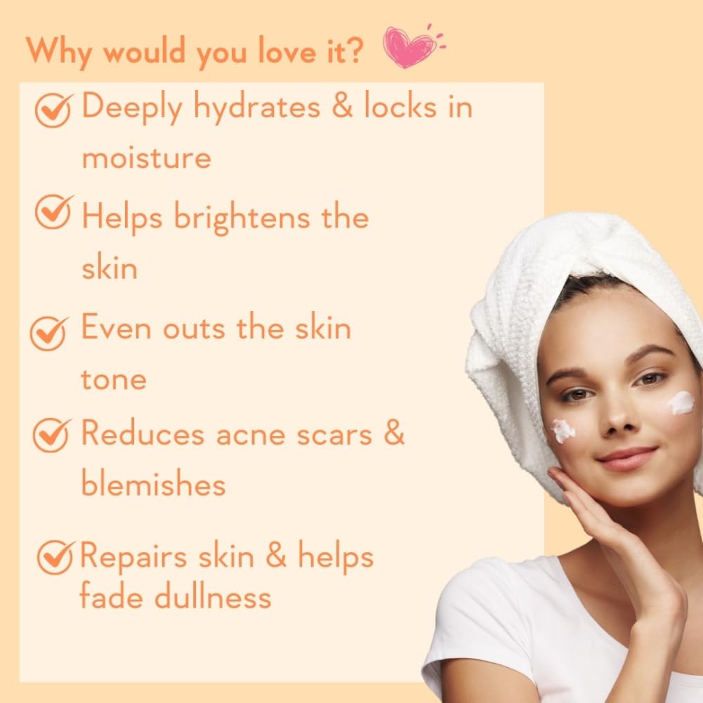 WishCare Pure Glow Vitamin C Face Cream for Women & Men - Day & Night Cream - For Glowing, Bright, Young and Pigmentation Removal - With Hyaluronic Acid, Niacinamide, Oranges, Berries & Turmeric-50 gm (PGFC50)