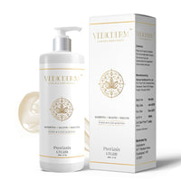 VEDICDERM Natural Psoriasis Cream for Dry Itchy Skin Steroid-Free Formula with Ayurvedic Herbs Helps Soothe Redness, Flakiness & Irritation Moisturizing Body Cream for Sensitive Skin (200ml Pack of 2)