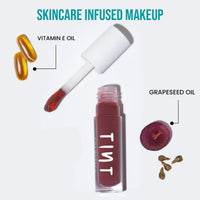 Tint Cosmetics Minx Lipgloss & Muse Natural Lip Oil, Light Weight, Long Lasting, Moisturization & Nourishment for Girls & Women, 11ml (Pack of 2)
