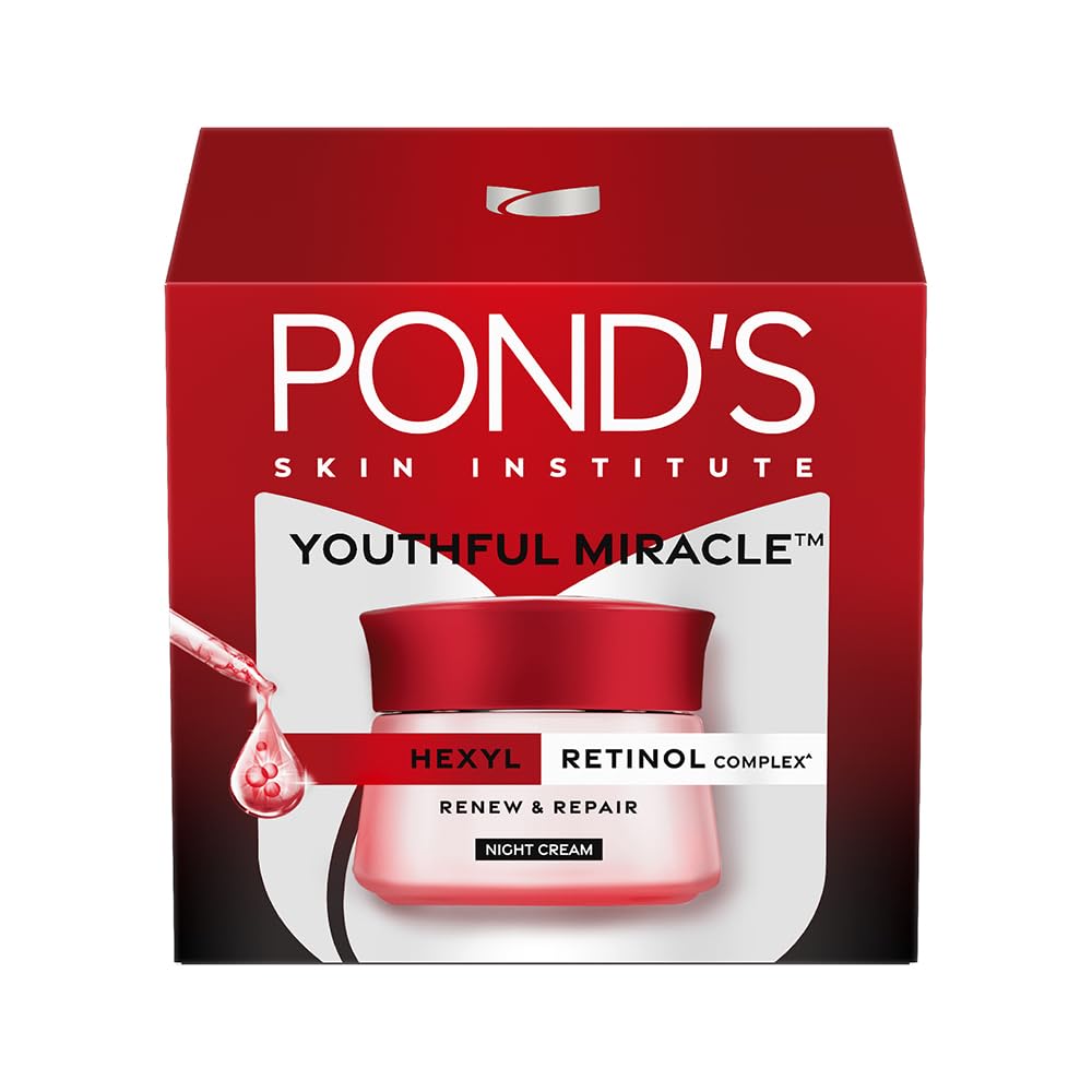 POND's Youthful Miracle Hexyl Retinol Complex, Renew & Repair Night Cream 50g