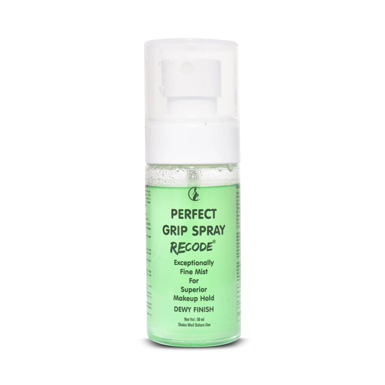 Recode Perfect Grip Spray Makeup Fixer 50 Ml|Dewy Finish|Vitamin E Enriched|Long Lasting|Keeps Makeup Intact|Hydrates, Soothes & Refreshes Skin