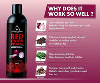 Urbangabru Hair Comb Aqua Wax (260 ML) & Natural Red Onion Shampoo (200 GM) - Mens Grooming Combo Kit