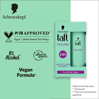 Schwarzkopf TAFT Instant Hair Styling Volume Powder For Fuller Volume And Thickness, Lasts 24 Hours Without Stickiness And Residues | For All Hair Type - 10 Grams