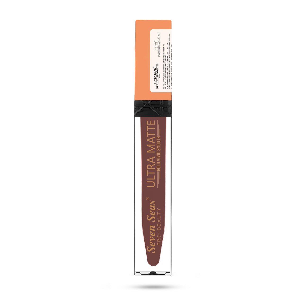 Seven Seas Ultra Matte Liquid Lipstick Trendy Nude Shade (Vin Rouge)