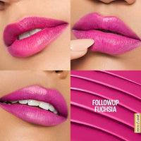 Lakmé 9to5 Lipstick, Hya Matte, with Hyaluronic Acid for hydrated lips, Follow Up Fuschia 3.6gm