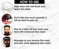 Urbangabru Combo - Peel Off Mask (60 Gm) for Remove Blackheads & Whiteheads and Anti Pollution Charcoal Face Wash (120 Gm) for Deep Pore Cleaning - Face Care Kit