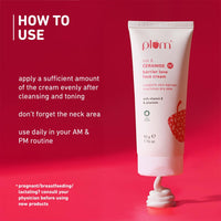 Plum Oat & 1% Ceramide Barrier Love Face Cream | Repairs, Strengthens & Maintains Skin Barrier | Moisturizer with Vitamin E & Allantoin | For Normal, Dry Skin | Women & Men | 50 g