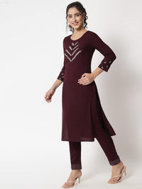 G4Girl Women's  Rayon Kurta Pant Set