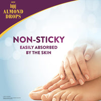 Bajaj Almond Drops Non-Sticky Body Lotion | Long Lasting Moisturization | Almond Oil & Vitamin E | Nourished and Smooth Skin | 600 ML