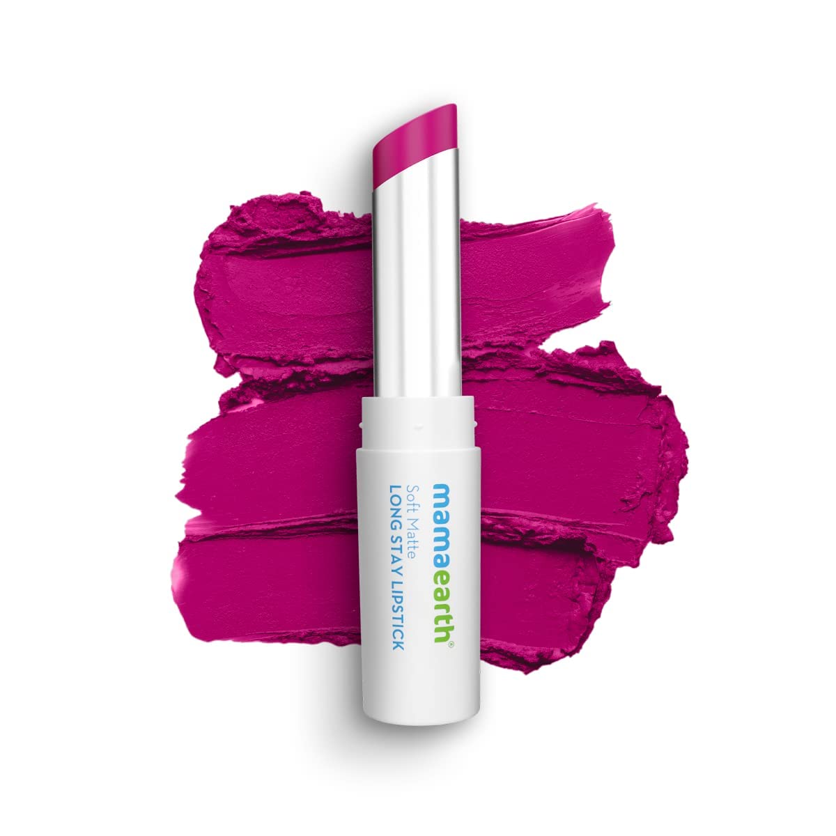 Mamaearth Soft Matte Long Stay Lipsticks with Jojoba Oil & Vitamin E for 12 Hour Long Stay - 02 Mulberry Pink - 3.5 g