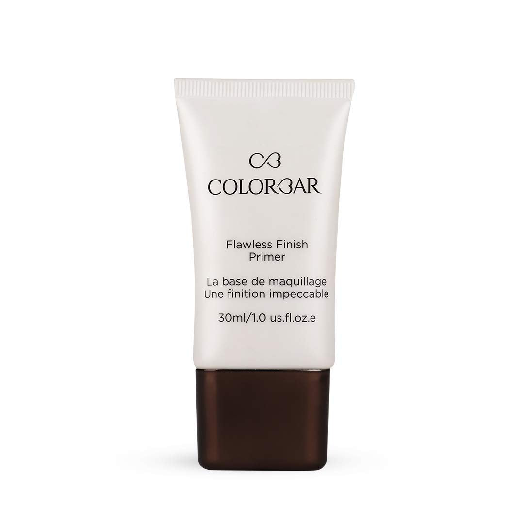Colorbar Cosmetics Flawless Finish Primer, Transparent, 30 ml & Colorbar Waterproof Liquid Eyeliner, Black, 2.5ml