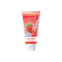 Lakmé Blush & Glow Gel Face Wash, Strawberry Blast, 100G And Lip Love Chapstick, Spf15, Cherry, 4.5 G