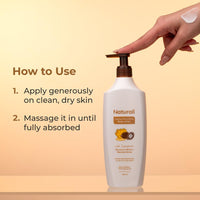 Naturali Intense Moisturisation Body Lotion With Murumuru Butter & Manuka Honey | 48 Hours Deep Moisturisation | Repairs Skin | Paraben & Mineral Oil Free | 400ml