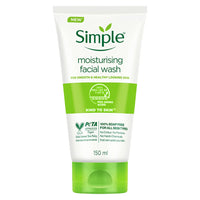 Simple Kind to Skin Replenishing Rich Moisturiser| Face Cream for All Skin Types| Sensitive Skin, 125 ml & Moisturising Facial Wash Facewash, No Soap 150 ml