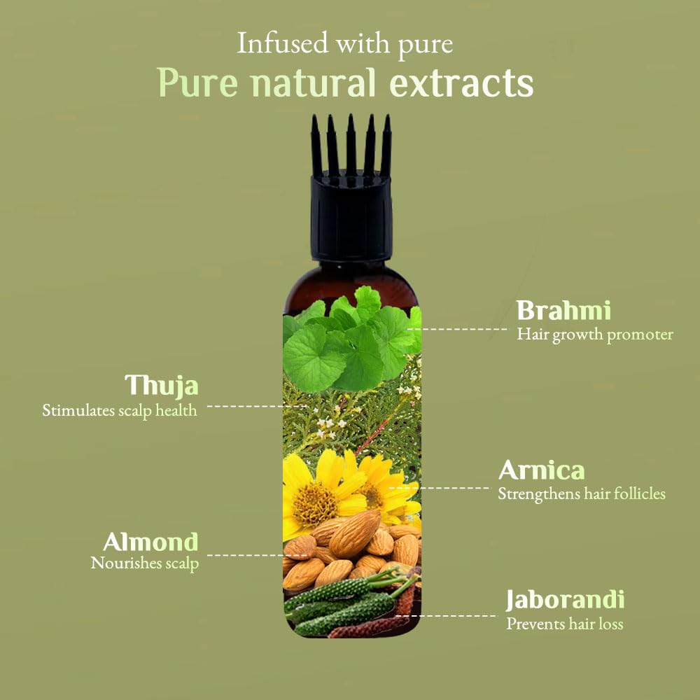 Richfeel Hair Root Nourisher/Tonic | For Hair Fall Control | Hair Growth Treatment | Trichologist Developed Formula | High Concentration | Oil & Silicone Free | 80 ML