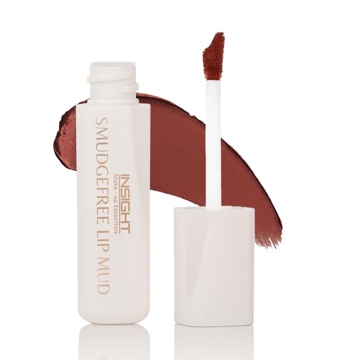 Insight Cosmetics Smudge Free Lip Mud|Ultra Matte Flawless Texture |smudge Proof |Water Proof |Long Lasting |Non Transferable |One Strock Application |Light Weight Formula,3.5 gm (Thunderstorm, 3.5 gm)