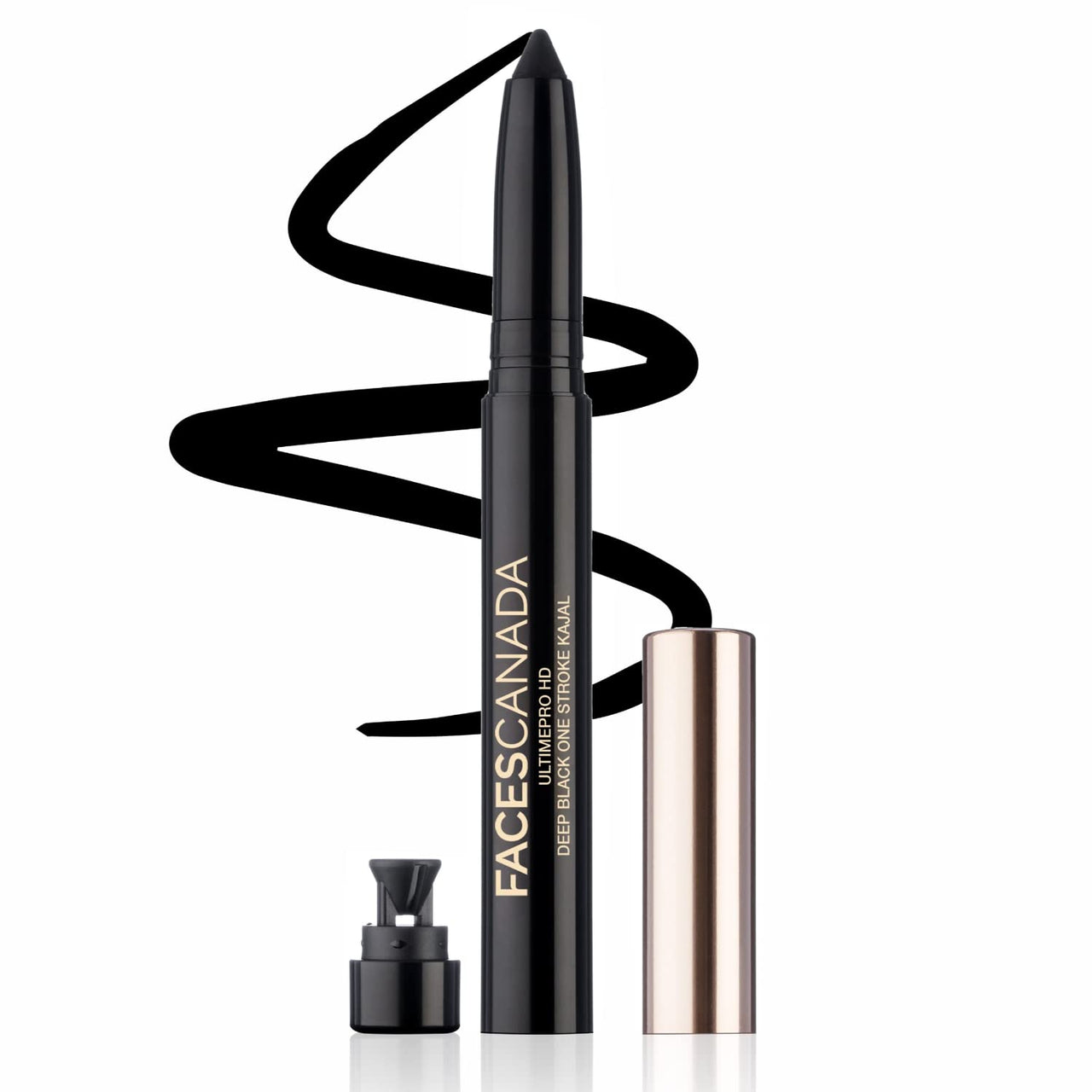 FACESCANADA Ultimepro Hd Deep Black One Stroke Kajal 1.4G, Comfy Matte Liquid Lipstick - Fixed It For You 11, 3 Ml