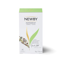 Newby Peppermint Herbal Tisane, 25 Biodegradable Tea Bags, Soothing Peppermint Leaves With Fresh Minty Taste | Iced Tea | Cooling Tea | 50 g