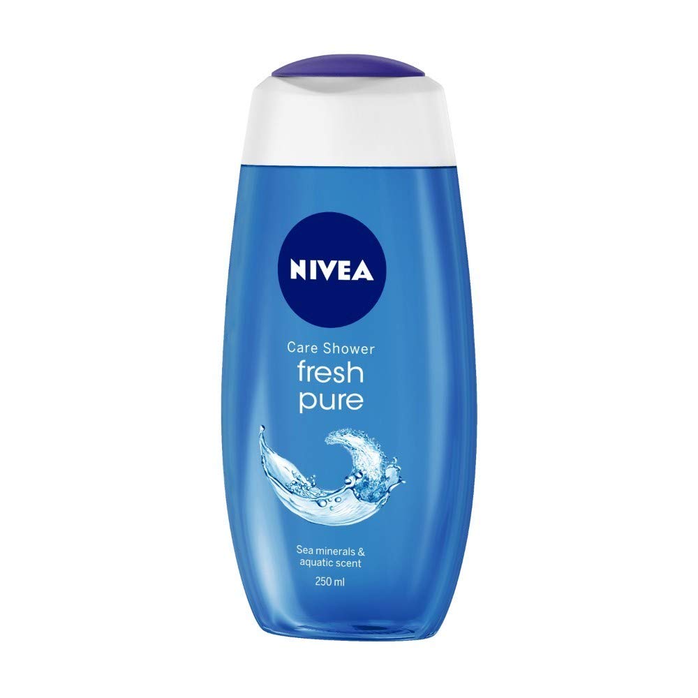 Nivea Men Shower Gel, Deep Impact Cleansing Body Wash, Men, 250ml & Shower Gel, Fresh Pure Body Wash, 250ml