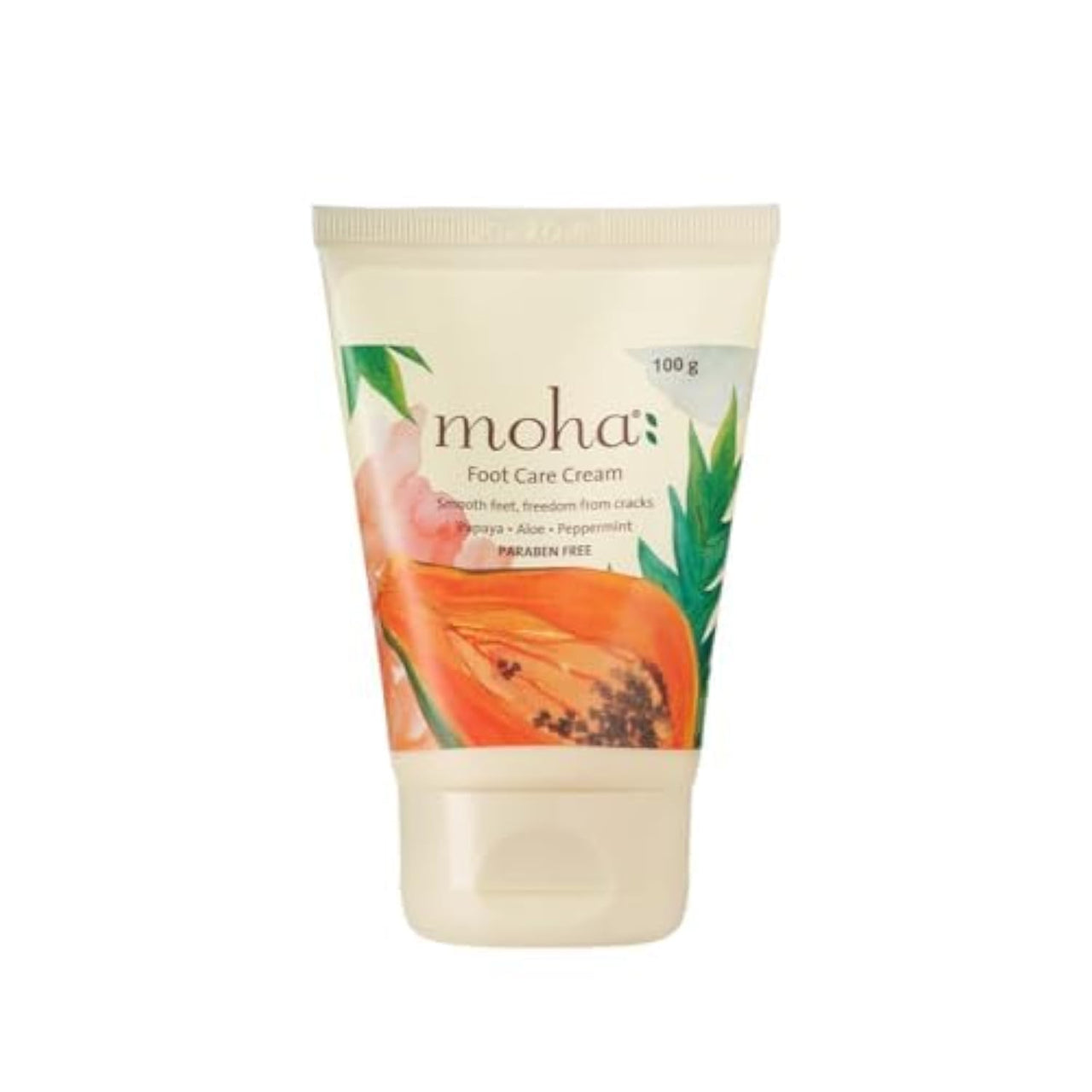 Moha: Foot Cream For Rough, Dry and Cracked Heel, Feet Cream For Heel Repair With Benefits Of AleoVera, Papaya & Peppermint (100ml) Pack of 1