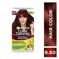 Garnier Color Naturals Crème hair color, Shade 6.60 Intense Red, 70ml + 60g (Pack of 2)