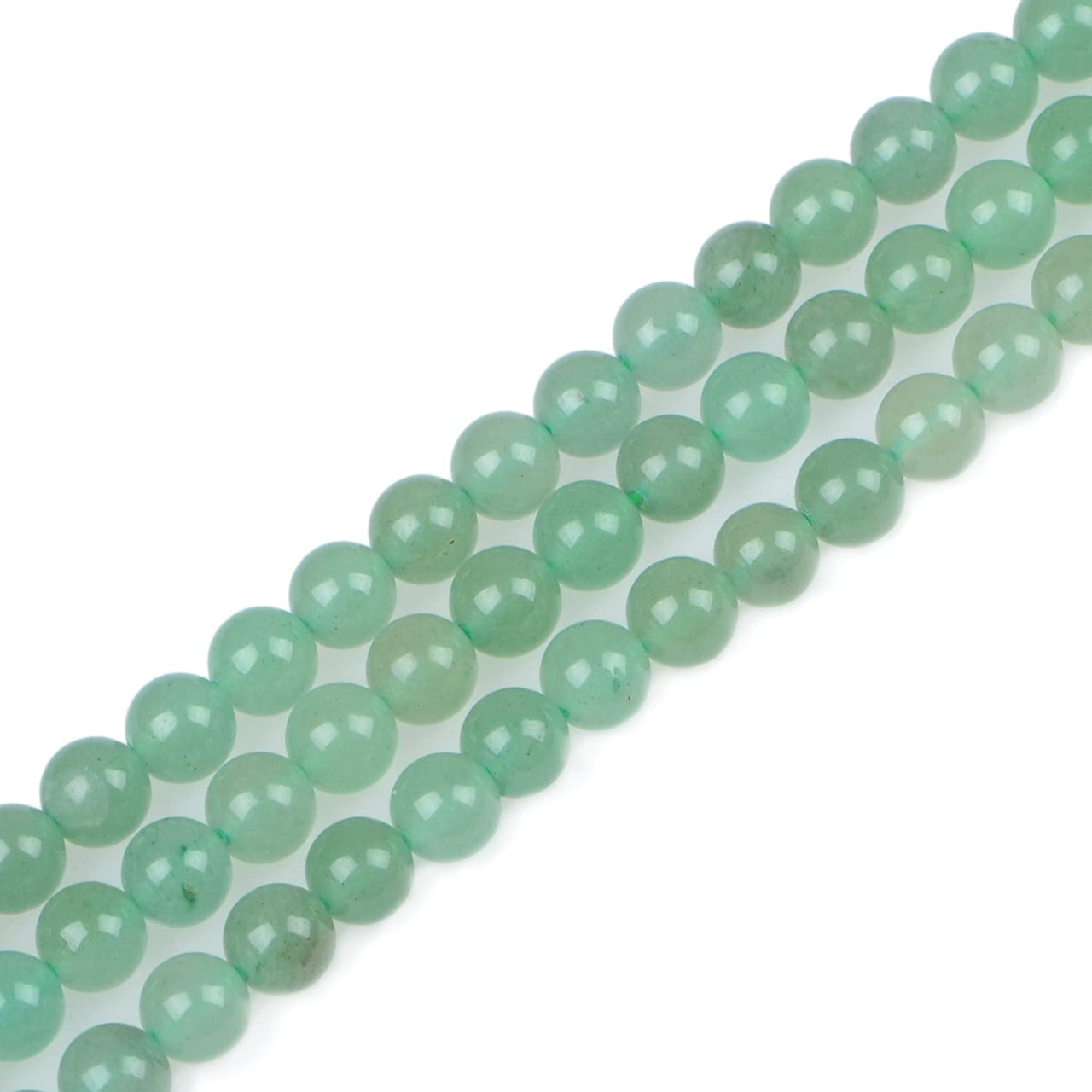 Bymitel 210pcs Natural Crystal Beads Stone Gemstone Round Energy Healing Loose Beads with Stretch Cord for Jewelry Making Bracelets Anklets (Green Aventurine, 4mm 210pcs) Green Aventurine
