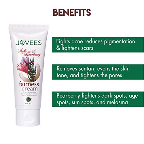 Jovees Herbal Face Care Combo For Normal Skin | Papaya Facewash 120ml | Rose Skin Toner 100ml | Saffron & Bearberry Fairness Cream 60g Set of 3