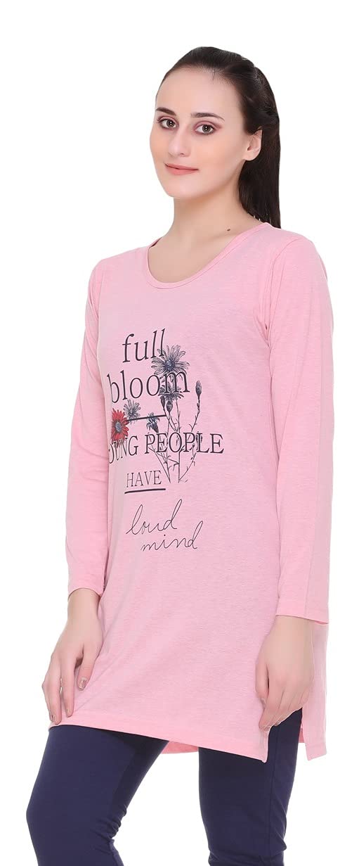 In Love Women's  Long Knee Length Night Wear Tshirts