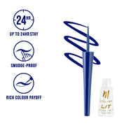 MyGlamm LIT Glossy Liquid Eyeliner-Blue Birthday-3.5ml