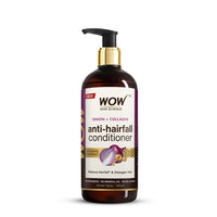 WOW Skin Science Red Onion Black Seed Oil Hair Conditioner with Red Onion Seed Oil Extract, Black Seed Oil & Hydrolyzed Wheat Protein - No Parabens, Mineral Oil, Silicones, Color & PEG - 500mL