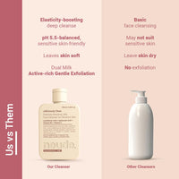 Neude Jelliciously Clean Face Wash 100ml pH 5.5 for Sensitive Skin Gel Face Cleanser with Double Milk Actives Lactobionic Acid & Lactic Acid - Deep Cleansing Brightening & Elasticity Boosting Formula